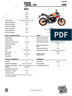 Ficha Tecnica Honda CB190R Repsol