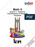 Math9 q1 Mod8 Transformation-Of-Quadratic-Funcitons v3b PDF