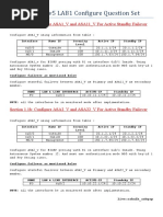 CCIE SECv5 LAB1 Configuration Question Set