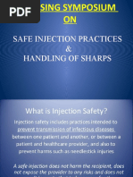 Safe Injection Practices and Handling of Sharps