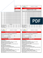 Tarjeta de Inspeccion de Extintor