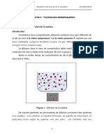 CHAPITRE II Les Techniques Membranaires