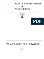 An Introduction To Wireless Network and Wireless Fidelity