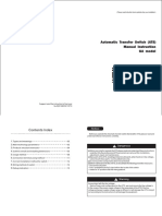 Automatic Manual: Transfer Switch (ATS) Instruction GA Model