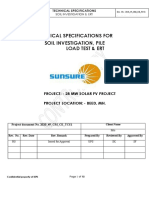 10XX - BeedOE - 20MWp - Geotech Investigation & Pile Tests - Technical Specifications