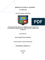 Estimando El Impacto Ambiental Del Parque de Las Leyendas PDF