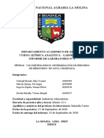 Informe# 6 Quim Analítica Grupo4, A - Volumetría Redox Determinación de Peróxido de Hidrógeno en Agua Oxigenada