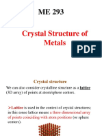 Crystal Structure of Metals