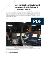 30 Types of Navigation Equipment and Resources Used Onboard Modern Ships