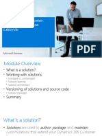 2 - Dynamics 365 Customer Engagement - Solution Lifecycle
