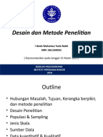 Tugas Individu I Gede Mahatma Yuda Bakti - Materi Presentasi KMP 611 - Desain Dan Metode Penelitian