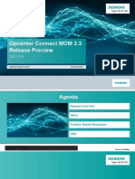 Opcenter Connect MOM 33 Release Preview1