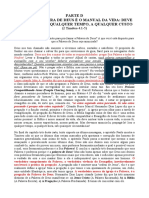 A Palavra de Deus É o Manual Da Vida - Deve Ser Pregada A Qualquer Tempo, A Qualquer Custo