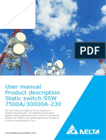 User Manual Product Description Static Switch SSW 7500A/30000A-230