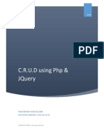 CRUD Using PHP JQuery