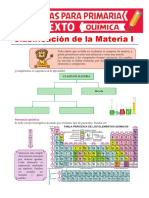 Clasificación de La Materia para Sexto de Primaria PDF