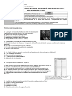 Evaluación Diagnostica Historia 7° Año