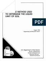 Fall Method Used To Determine The Liquid Limit of Soil