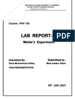 Lab Report-4: Melde's Experiment