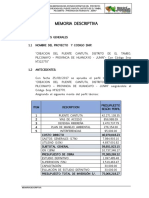 Memoria Descriptiva Puente Cantuta