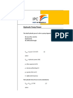 Pump & Pressure Drop Calculation