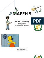 Mapeh 5: MUSIC (Module) 1 Quarter