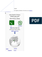 Pakistan: Islamic Republic of Pakistan