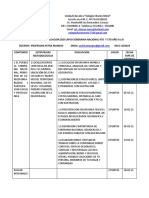 PLAN DE CLASE Y EVALUACION 2DO LAPSO SOBERANIA NACIONAL 4TO Y 5TO AÑO A y B