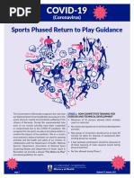 Sports Return To Play Guidance Updated 19th January 2021