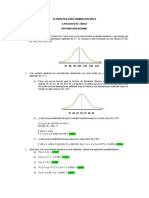 Ejercicios de Tarea Distribución Normal