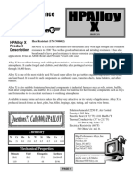 Hpalloy X: High Performance Nickel Base Temp Alloy