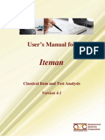 Iteman 4.1 Manual