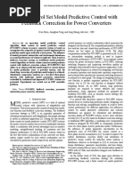 Finite Control Set Model Predictive Control With Feedback Correction For Power Converters