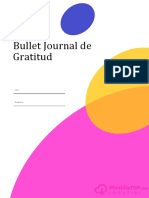 Plantilla Bullet Journal Gratitud