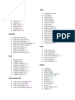 D&D 5e Character Options