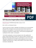 US Vaccine Imperialism Backfires (Part 1)