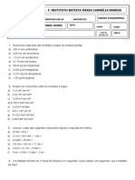 MATEMÁTICA IBMC 7 Ano Lista Dez20 Parte II