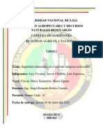 Seguridad Alimentaria en La Población Indigena Del Ecuador