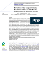 Leader Creativity Expectations and Follower Radical Creativity Based On The Perspective of Creative Process