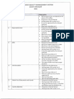 Iso 9001:2015 Quality Management System Audit Checklist NHA