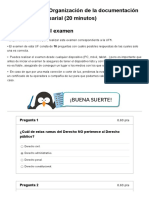 Examen - (EXAMEN) UF1. Organización de La Documentación Jurídica y Empresarial (20 Minutos)