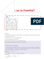 Qué Es La Familia para Segundo Grado de Primaria - Compressed