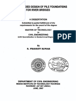 Computer Aided Design of Pile Foundations For River Bridges: A Dissertation