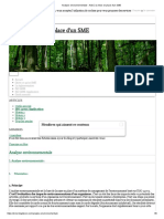 Analyse Environnementale - Aide À La Mise en Place D'un SME