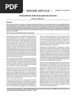 Jact13i2p154 Arya Osteoarthritis of The Knee Joint An Overview