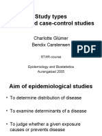 Study Types Cohort and Case-Control Studies: Charlotte Glümer Bendix Carstensen