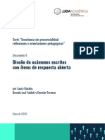 AcaDocs - D09 - Diseño de Exámenes Escritos Con Ítems de Respuesta Abierta