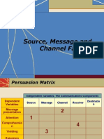 Source, Message and Channel Factors