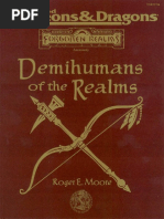 Roger Moore - DeMIHUMANS of The REALMS (Advanced Dungeons & Dragons - Forgotten Realms Assessory) (1999, Wizards of The Coast)