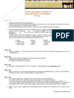 Exercícios de Gramática Retirados de Exames de 12º Ano